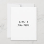 Barn-deur en roze rozen die de datum opslaan save the date (Achterkant)