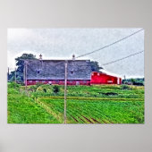 Barn Digital Painting Poster (Voorkant)