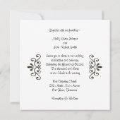 Barn door Cowboy Western Wedding Kaart (Achterkant)