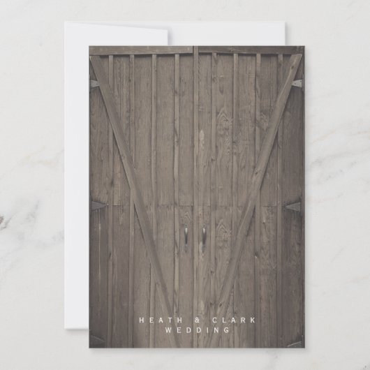 Barn Doors Bewaar de Datum Save The Date (Achterkant)