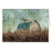 Barn en Corn Field nabij oogsttijd (Voorkant Horizontaal)