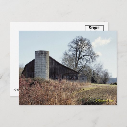 Barn en Silo - Briefkaart (Voorkant / Achterkant)