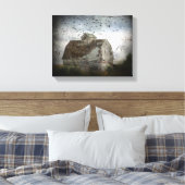 Barn en vogels canvas afdruk (Insitu (Slaapkamer))