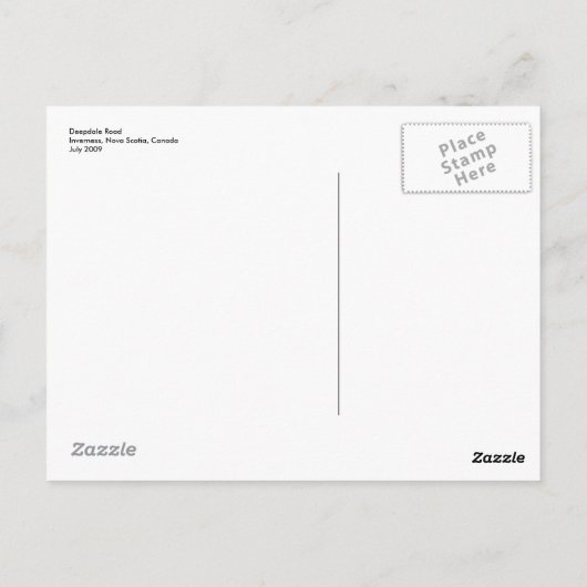 Barn en wilde bloemen briefkaart (Achterkant)