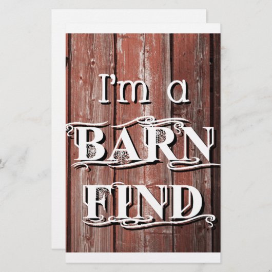 Barn Find Briefpapier (Voorkant / Achterkant)