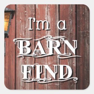 Barn Find Vierkante Sticker