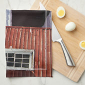 Barn Flag Patriotic Herinnert iedereen rond Theedoek (Quarter Fold)