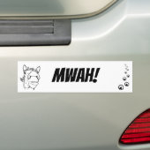 Barn Gebabbel Mwah  Bumpersticker (Op auto)