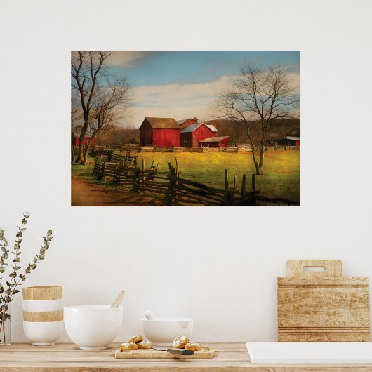 Barn - Gewoon omhoog. Poster (Keuken)