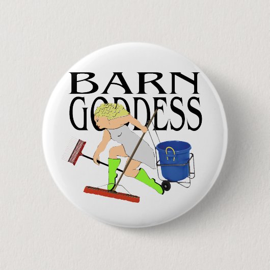 Barn Goddess Ronde Button 5,7 Cm (Voorkant)