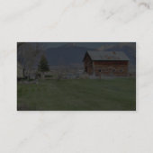 Barn Grass Mountains Fence Visitekaartje (Achterkant)