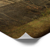 Barn Grunge Texture Sepia  Land Rustic Poster (Hoek)