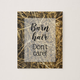 Barn Hair geeft geen grappige prijsopgave op Hay B Legpuzzel