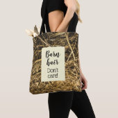 Barn Hair geeft geen grappige prijsopgave Tote Bag (Dichtbij)