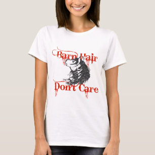 Barn Hair kan het niet schelen   Paard & Meisje T-shirt