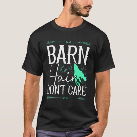 Barn Hair maakt het niet uit of het om de Ruitende T-shirt (Voorkant)