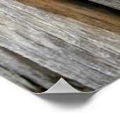 Barn-hout met gekookte nagels poster (Hoek)