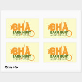 Barn Hunt Association LLC Logo Gear Rechthoekige Sticker (Vel)