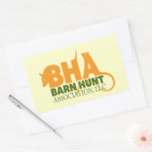Barn Hunt Association LLC Logo Gear Rechthoekige Sticker (Envelop)