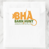 Barn Hunt Association LLC Logo Gear Rechthoekige Sticker (Tas)