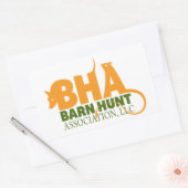 Barn Hunt Association LLC Logo Gear Rechthoekige Sticker (Envelop)