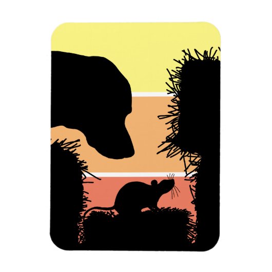 Barn Hunt Greeting Card for Scent Work Sport Dogs Magneet (Verticaal)