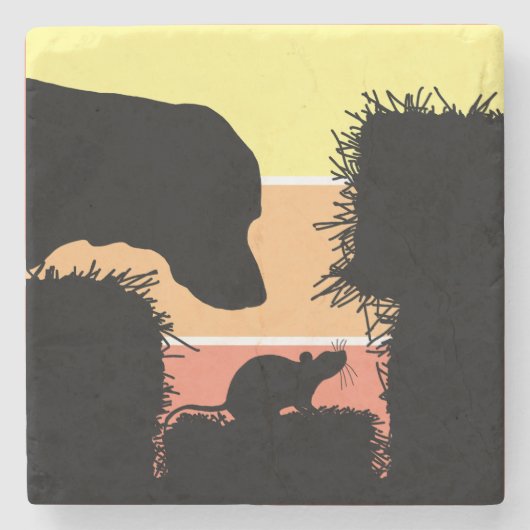 Barn Hunt Nose Work: Dog and Rat Scent Work Stenen Onderzetter (Voorkant)