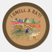 Barn Hunt Ronde Sticker (Voorkant)