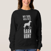 Barn Hunt Smooth Collie en Rat Mijn Dog Nose Best Trui (Voorkant)