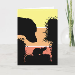 Barn Hunt wenskaart voor Scent Work sporthonden Kaart