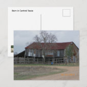 Barn in Central Texas Postcard Briefkaart (Voorkant / Achterkant)