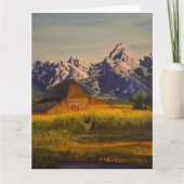 Barn in de Grand Teton, door Gary Poling Kaart (Voorkant)