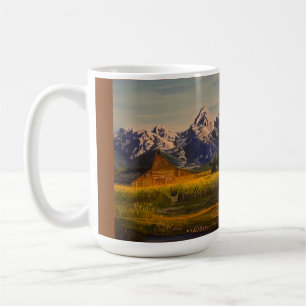 Barn in de Grand Teton, door Gary Poling Koffiemok