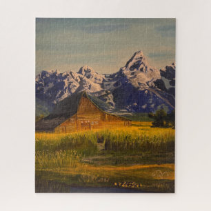 Barn in de Grand Teton, door Gary Poling Legpuzzel