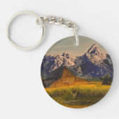 Barn in de Grand Teton, door Gary Poling Sleutelhanger (Voorkant)