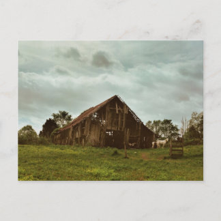 Barn in de ochtend briefkaart