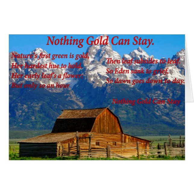 Barn in een vallei met sneeuwpiek in bergen (Voorkant Horizontaal)