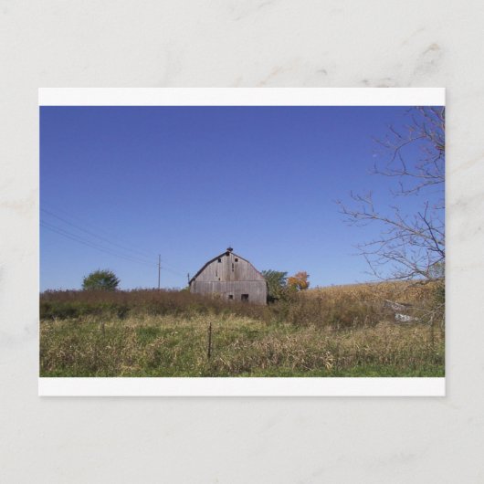 Barn in Herfst - Groot Briefkaart (Voorkant)