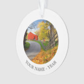 Barn in Herfst Ornament (voorkant)