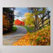 Barn in Herfst Poster (Voorkant)