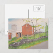 Barn in Herfst Warwick NY Briefkaart (Voorkant / Achterkant)