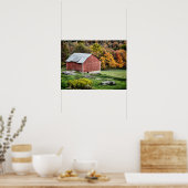 Barn in het najaar - PA Poster (Keuken)