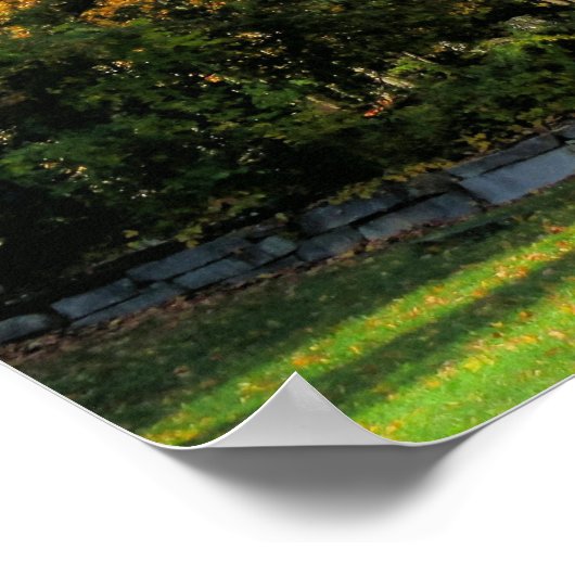 Barn in het najaar poster (Hoek)