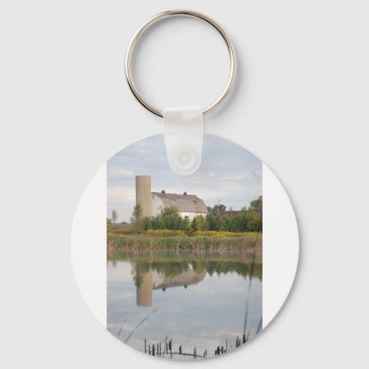 Barn in het water sleutelhanger (Voorkant)