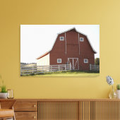 Barn in landschap canvas afdruk (Insitu (Woonkamer))