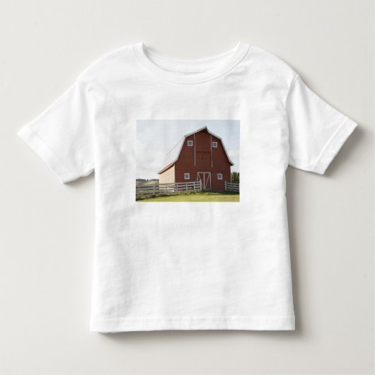 Barn in landschap kinder shirts (Voorkant)