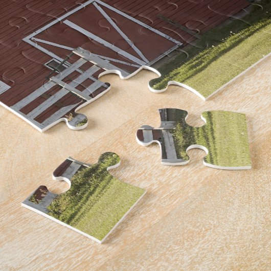 Barn in landschap legpuzzel (Zijkant)