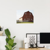 Barn in landschap poster (Thuiskantoor)