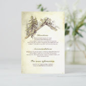 Barn in the Wood Wedding Details Kaart (Staand voorkant)