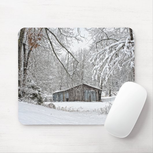  Barn in verse sneeuw - Plattelandscentrale Muismat (Met muis)